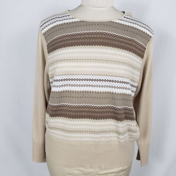Norton McNaughton Sweater w/Scarf 2X Metallic - Picture 6 of 8